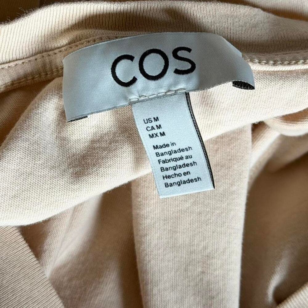 COS sand cotton tshirt (M)